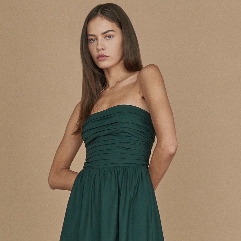 Green Reformation MIDI Dress (straps or strapless)